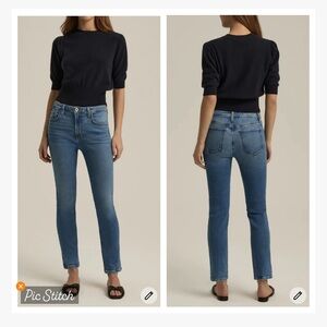 Favorite Daughter The Erin High Rise Slim Straight Jeans